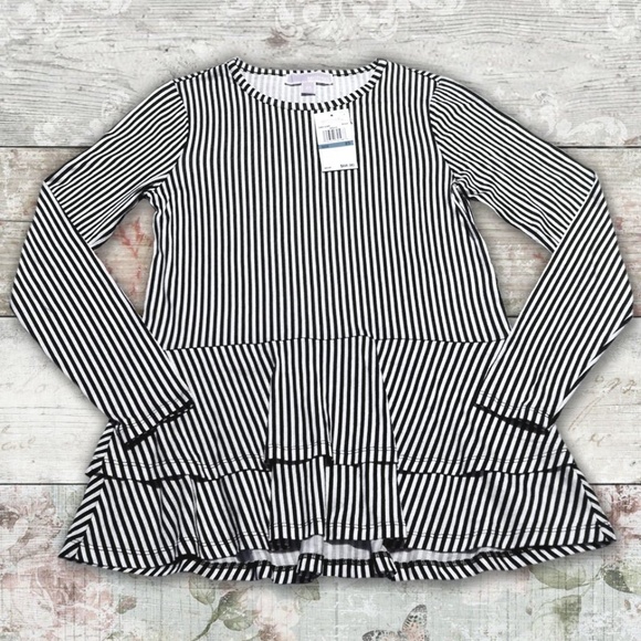 Michael Kors Tops - Michael Kors • NWT Black Striped Women Shirt